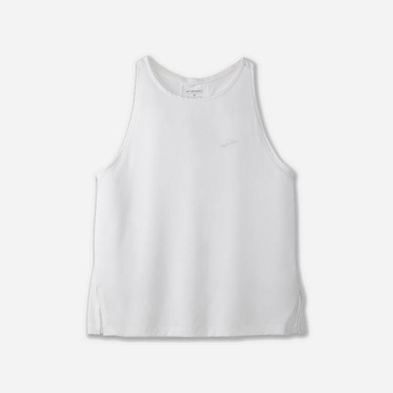 Brooks Women's Sprint Free Breathable Running Tank Top Singapore - White (25469-SZRW)